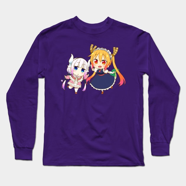 chibi dragons Long Sleeve T-Shirt by Amacha